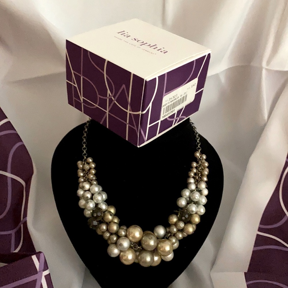 LiaSophia Jody’sBaubles 18-21”Necklace-Gl/Re beads